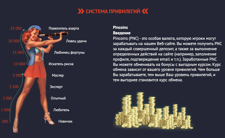 Программа лояльности для активных клиентов казино Pin Up